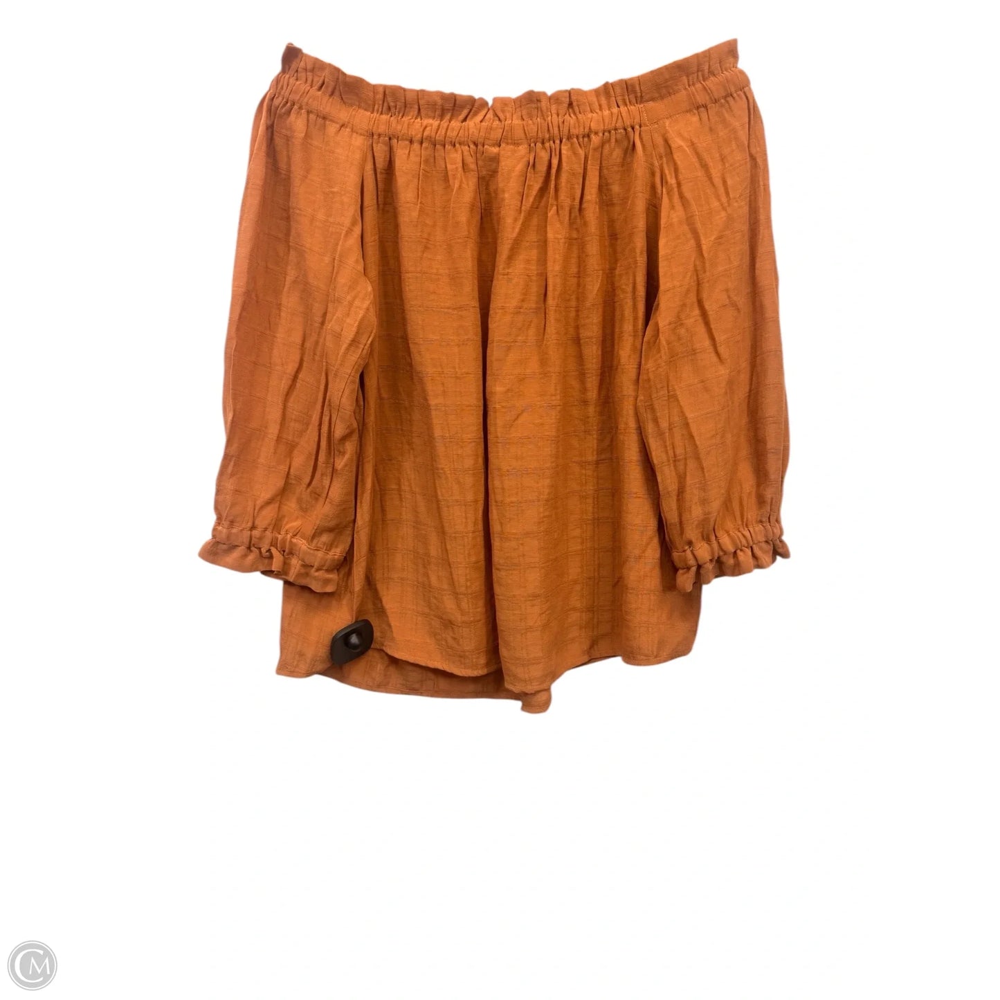 Top 3/4 Sleeve By Ann Taylor In Brown, Size: Mp
