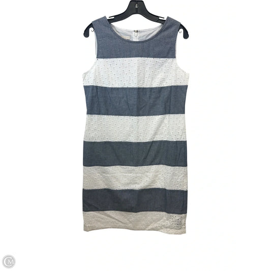 Dress Casual Midi By Talbots In Blue & White, Size: S