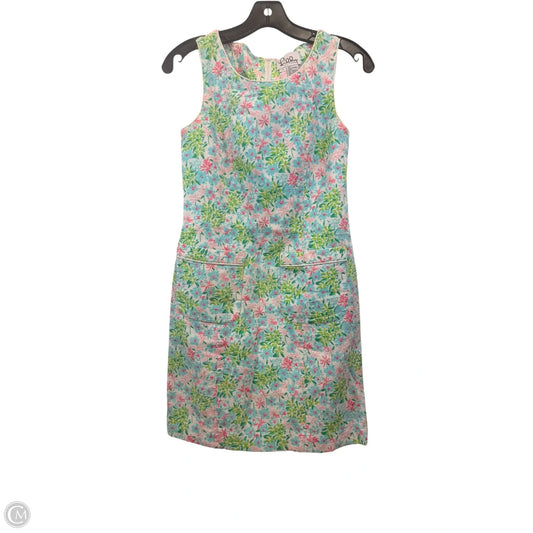 Dress Designer By Lilly Pulitzer In Floral Print, Size: Xs