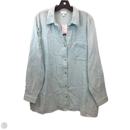 Top Long Sleeve By J. Jill In Blue, Size: L