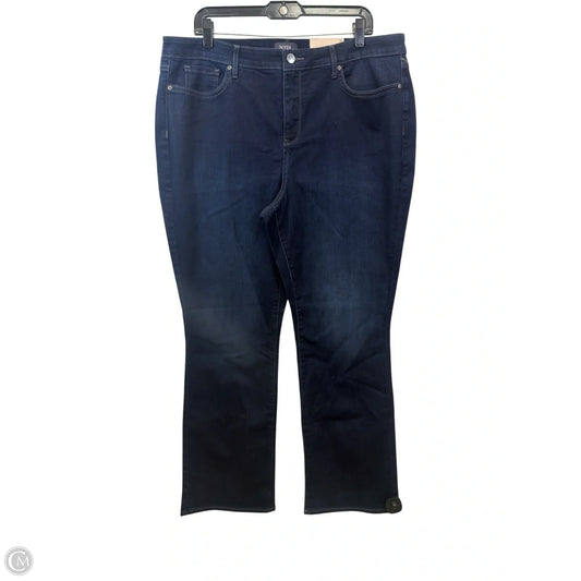 Jeans Flared By Not Your Daughters Jeans In Blue Denim, Size: 18