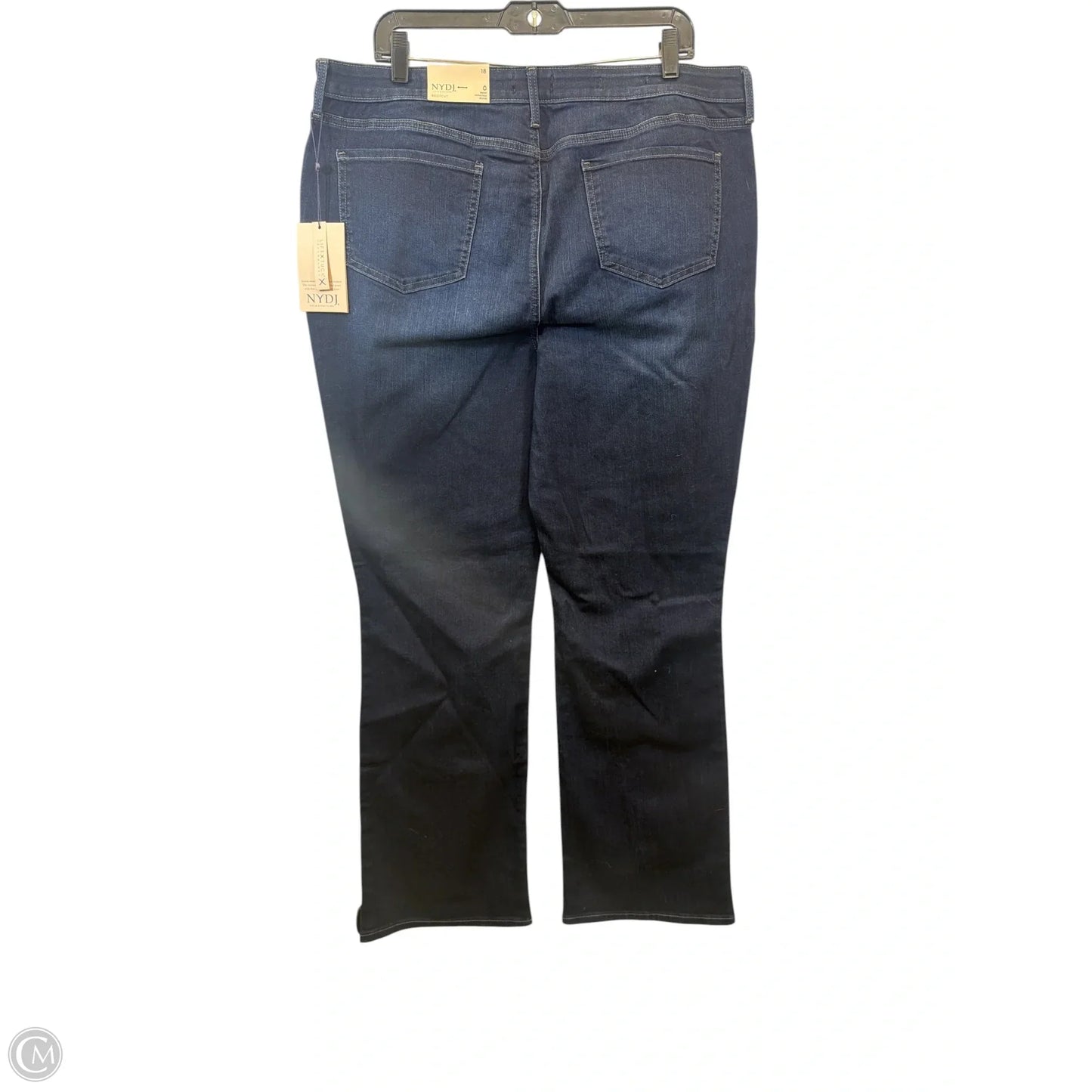 Jeans Flared By Not Your Daughters Jeans In Blue Denim, Size: 18