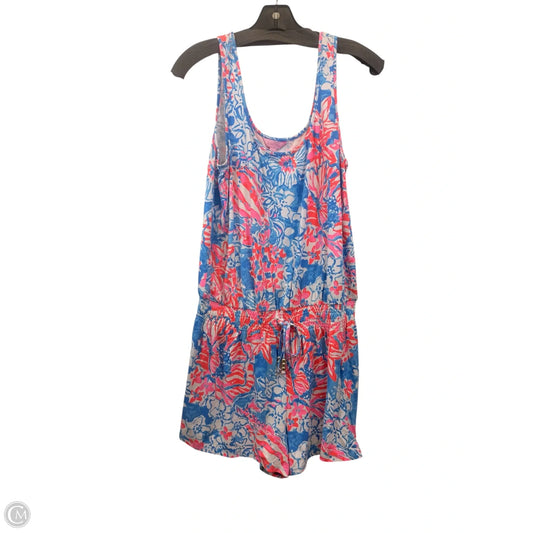 Dress Designer By Lilly Pulitzer In Blue & Red & White, Size: L
