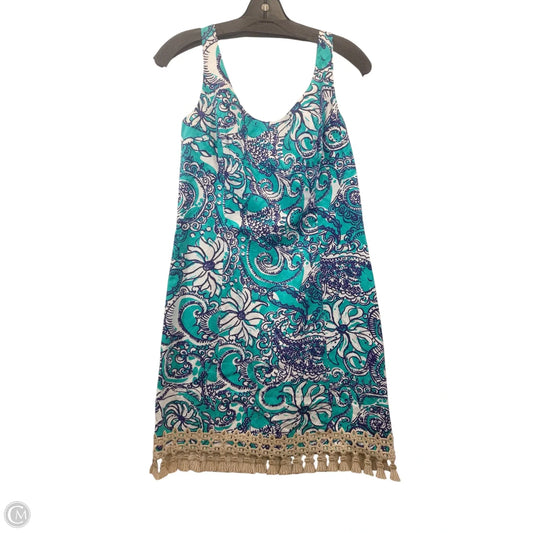 Dress Designer By Lilly Pulitzer In Blue & White, Size: S