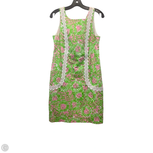 Dress Designer By Lilly Pulitzer In Green & Pink, Size: M