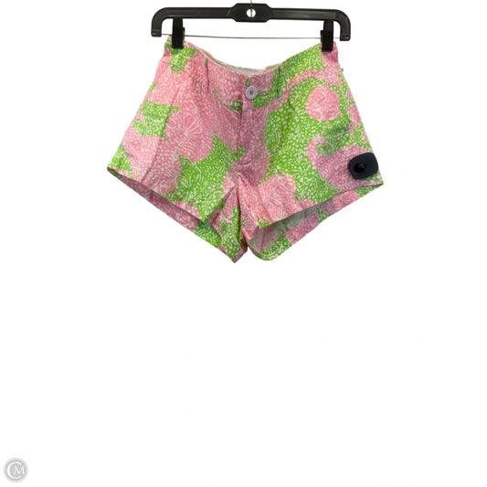 Shorts Designer By Lilly Pulitzer In Green & Pink, Size: 8