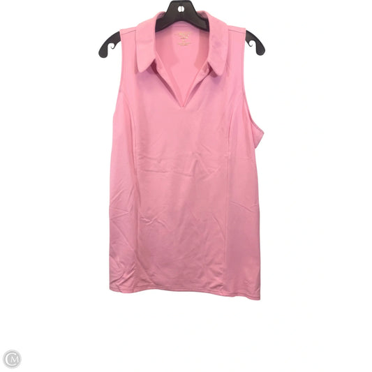 Top Sleeveless Designer By Lilly Pulitzer In Pink, Size: Xl