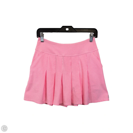 Skort Designer By Lilly Pulitzer In Pink & White, Size: 2