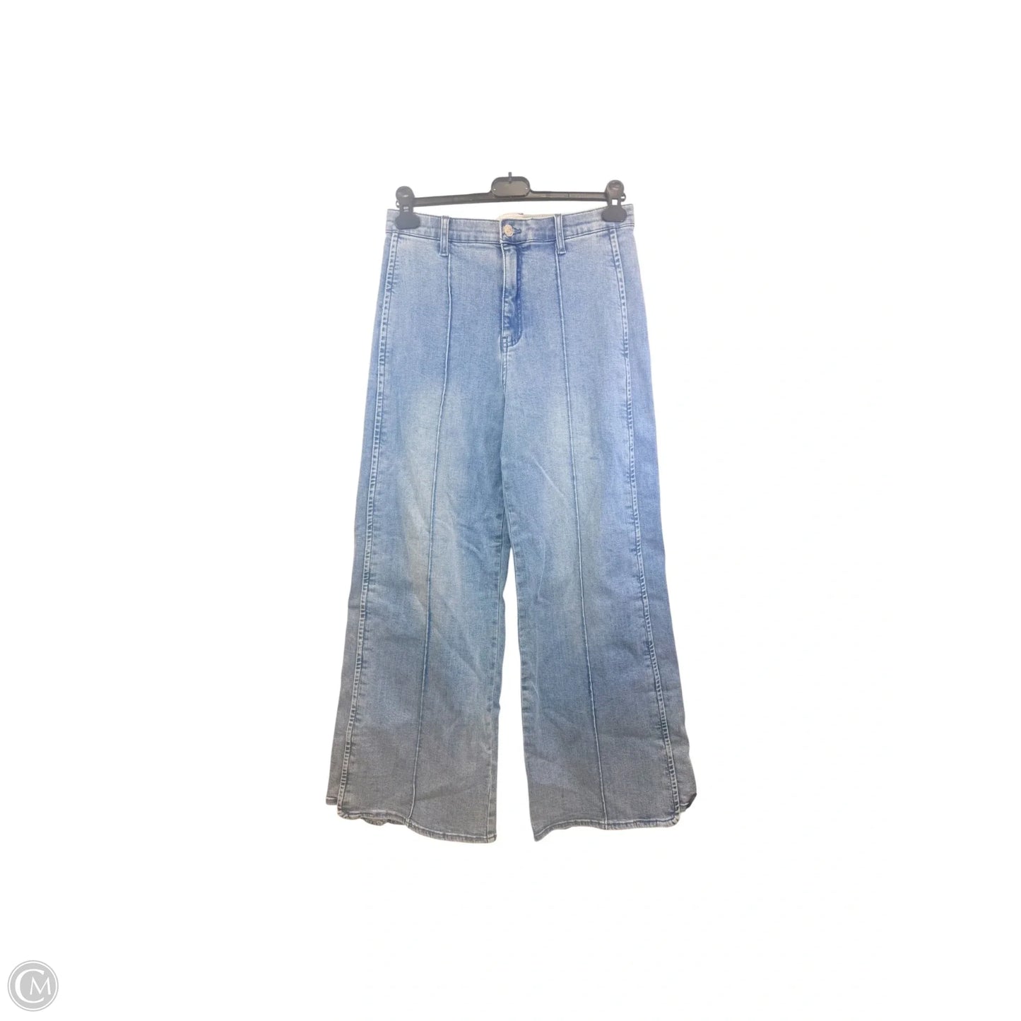 Jeans Wide Leg By Saige In Blue Denim, Size: 8