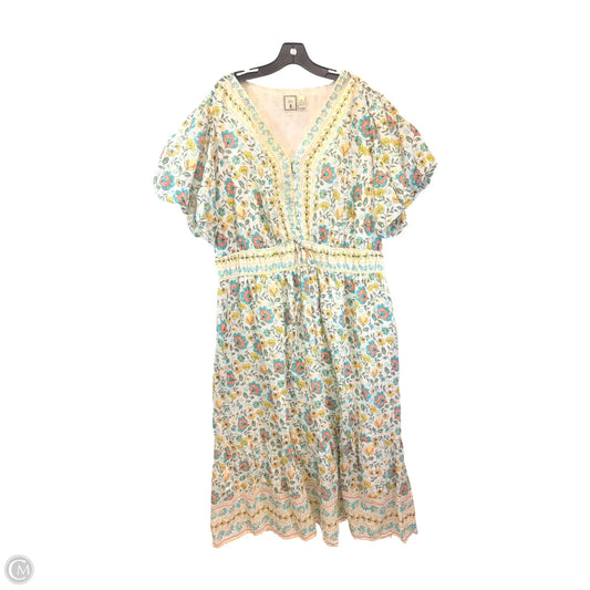 Dress Casual Maxi By Lea In Floral Print, Size: 3x