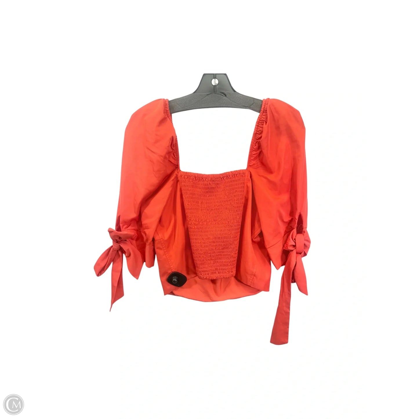 Top Short Sleeve By Express In Orange, Size: M