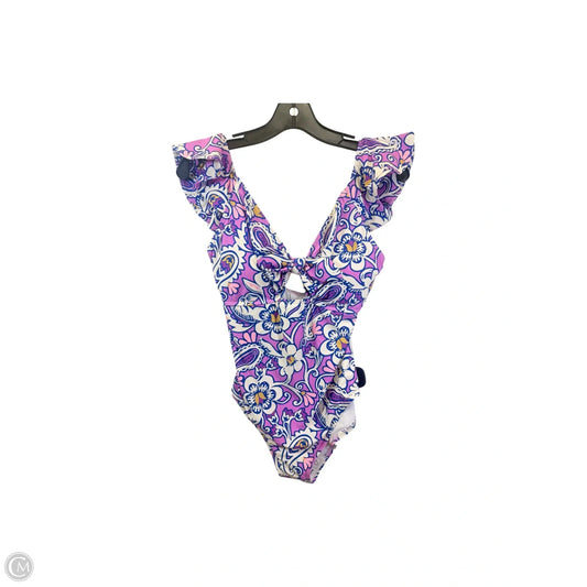 Swimsuit By Loft In Blue & Purple, Size: M