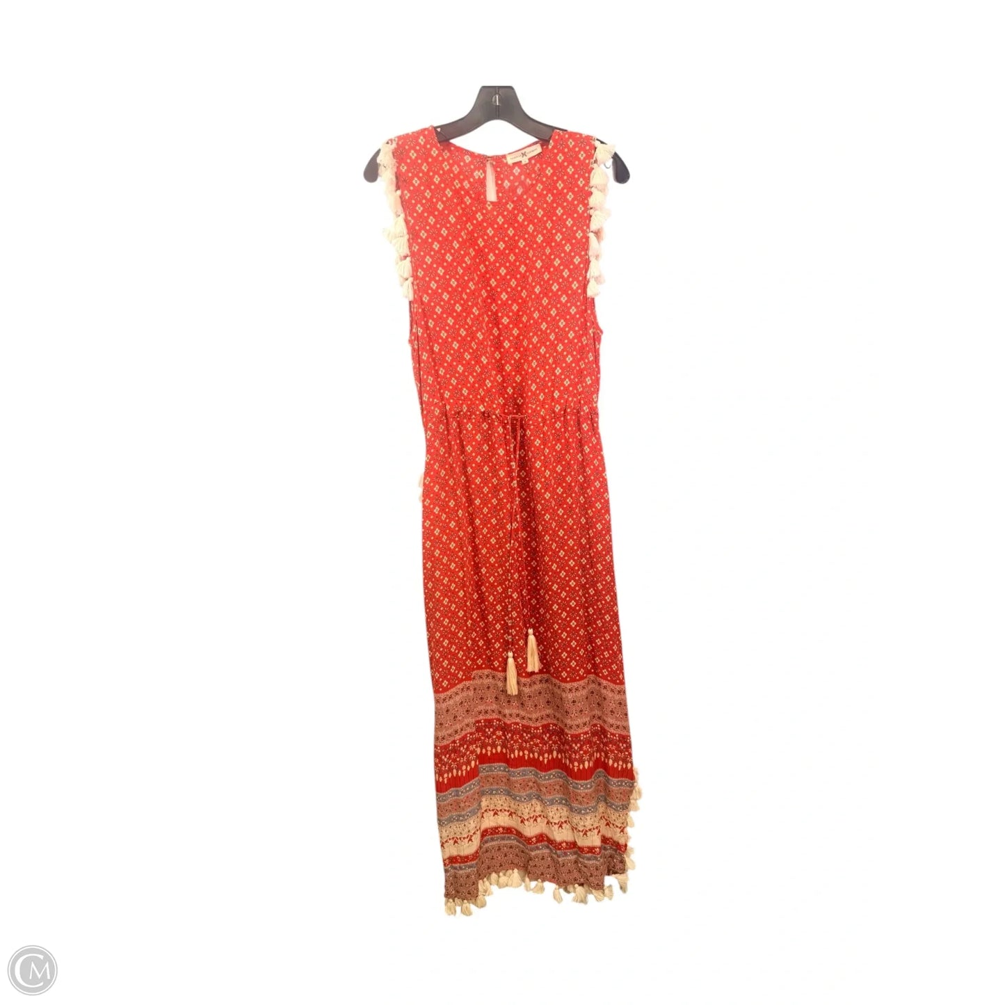 Dress Casual Maxi By Nightcap Clothing In Orange & Tan, Size: M