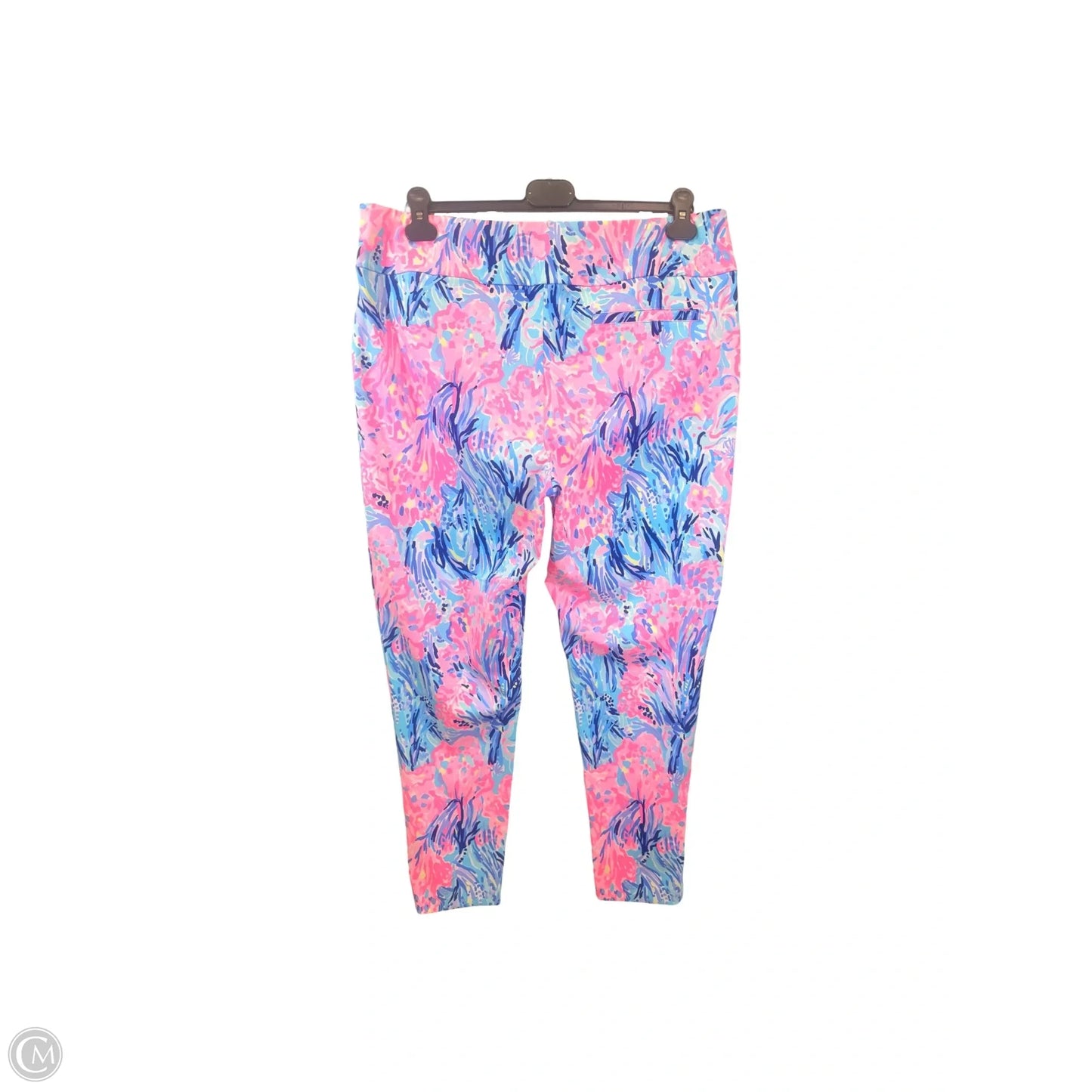 Pants Designer By Lilly Pulitzer In Blue & Pink, Size: 16
