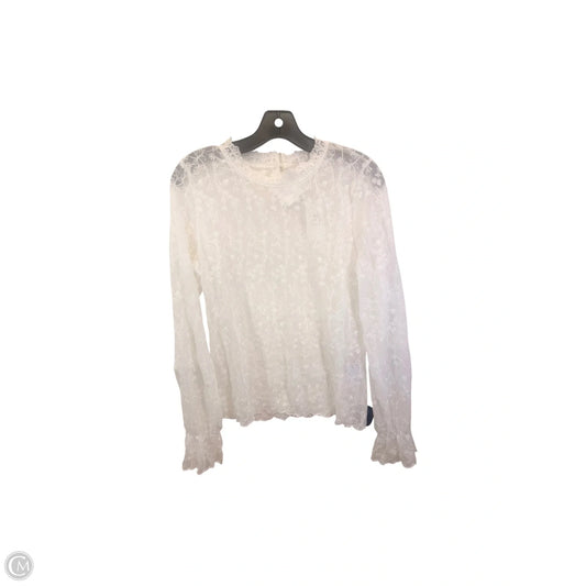 Top Long Sleeve By And Now This In White, Size: L