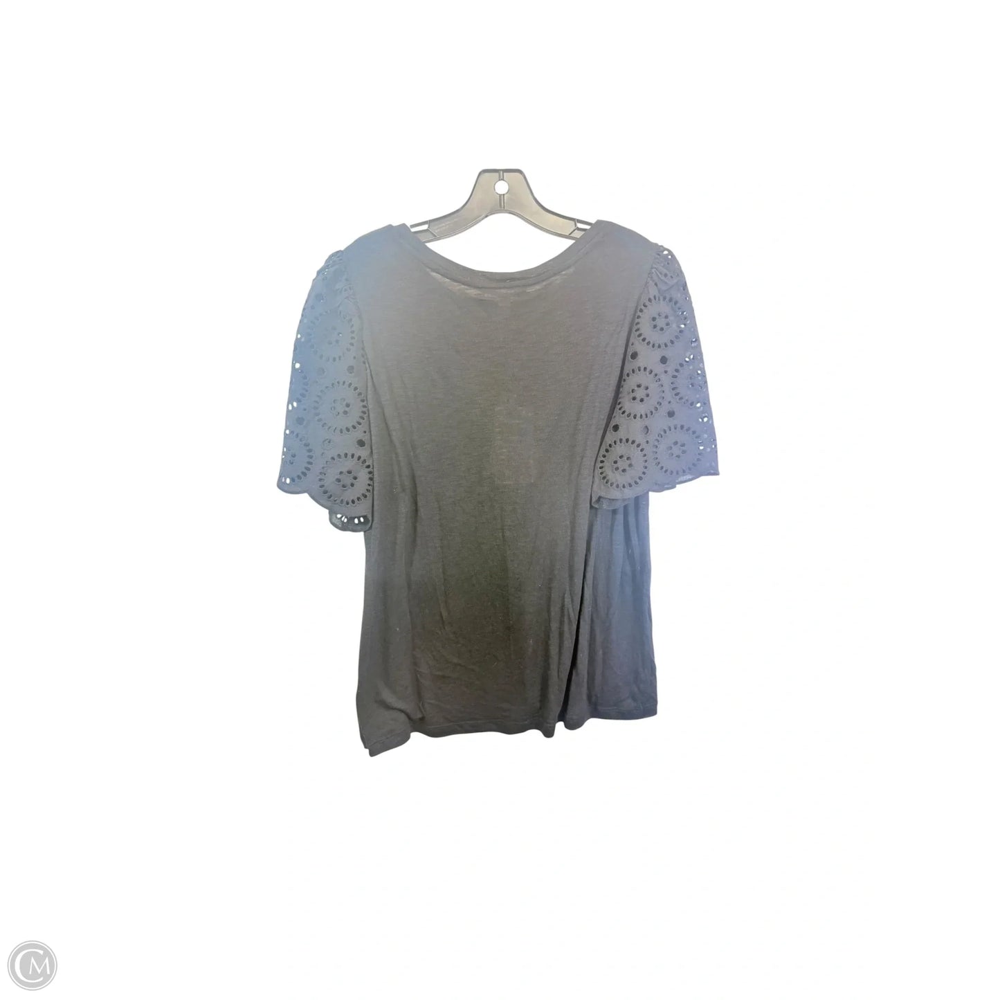 Top Short Sleeve By T Tahari In Black, Size: Xl