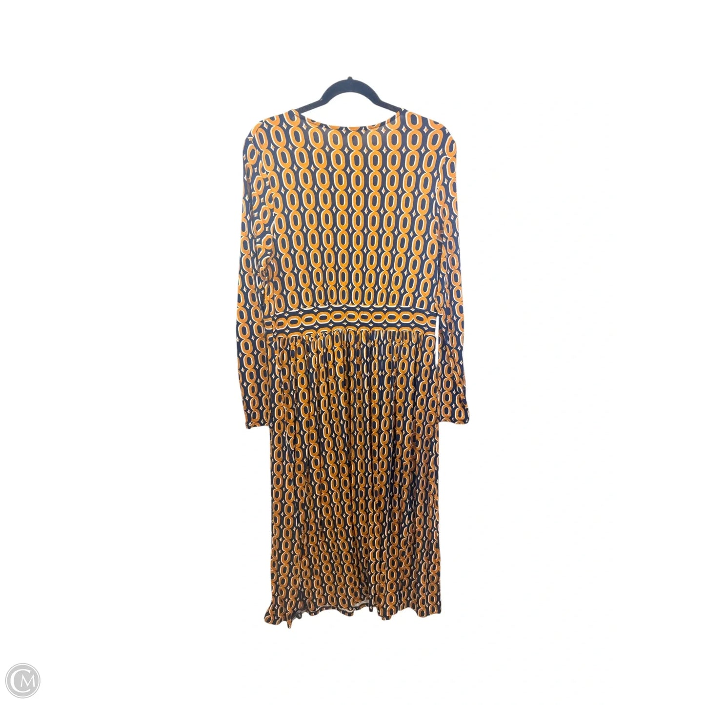 Dress Casual Maxi By Boden In Blue & Brown, Size: L