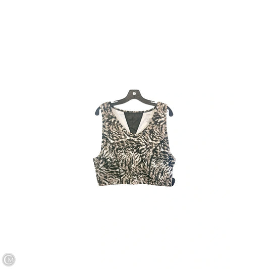 Athletic Bra By Jones New York In Black & Cream, Size: 2x