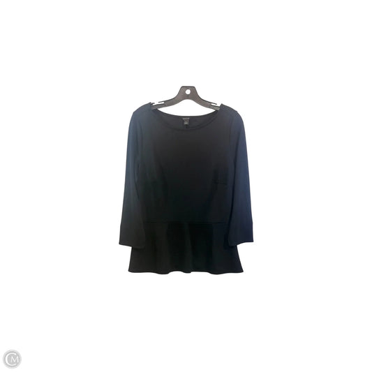 Top Long Sleeve By Ann Taylor In Black, Size: M