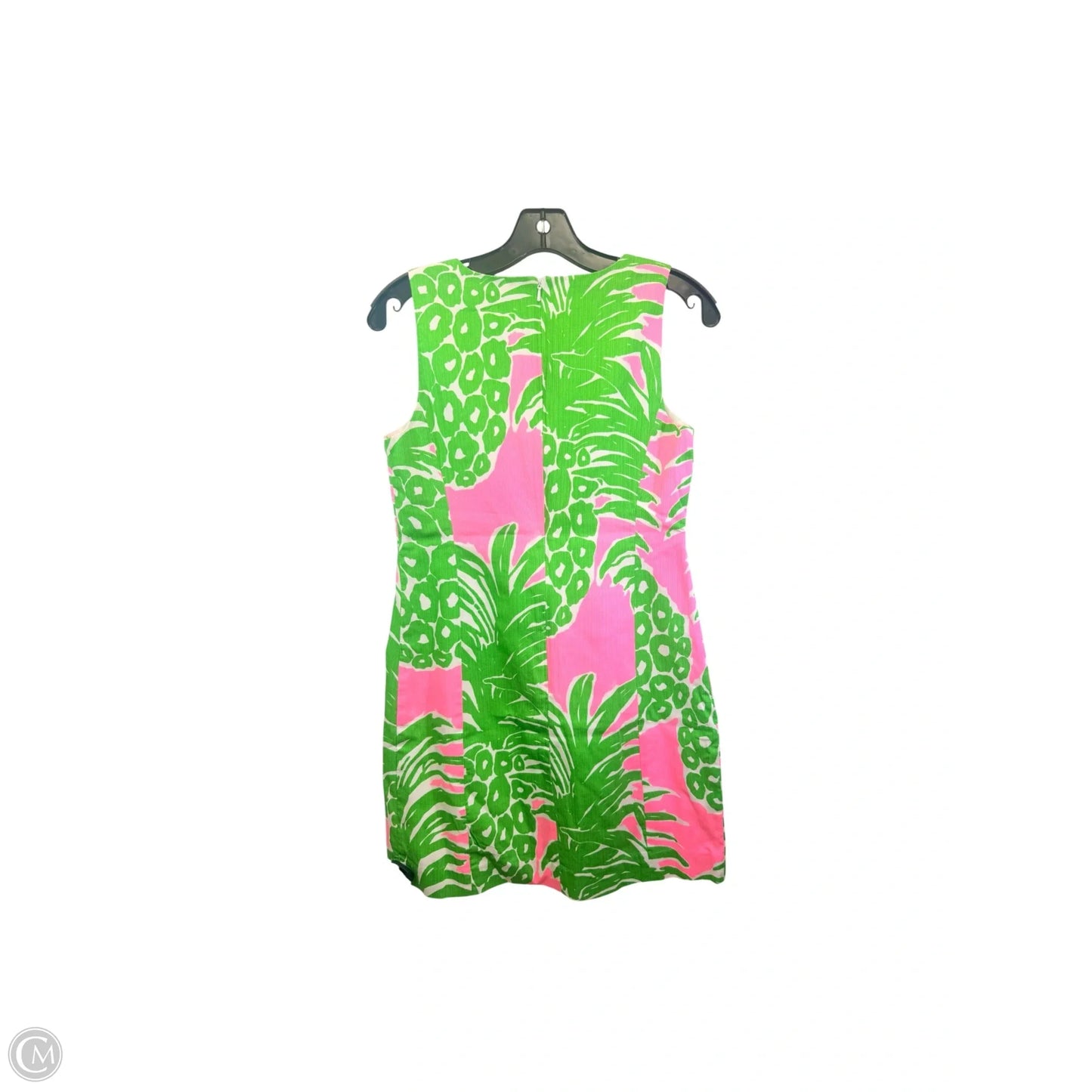 Dress Designer By Lilly Pulitzer In Green & Pink, Size: 4