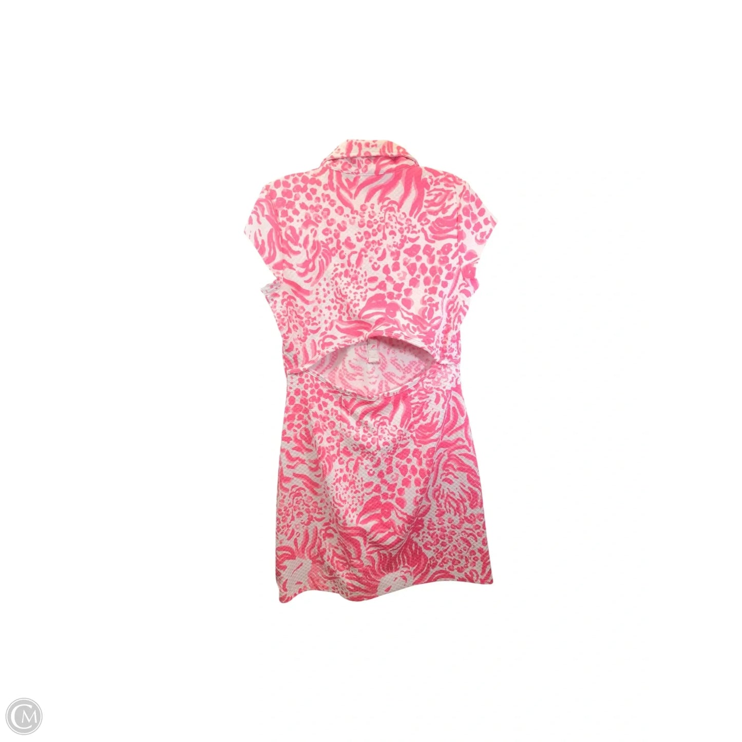Dress Designer By Lilly Pulitzer In Pink & White, Size: M
