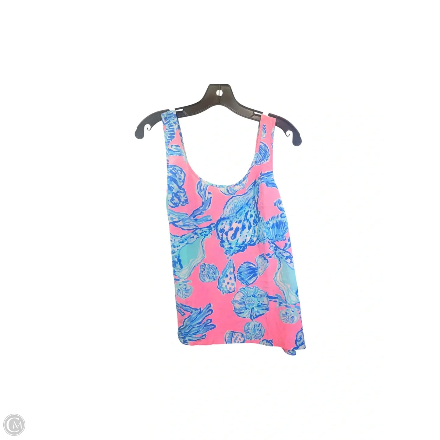 Top Sleeveless Designer By Lilly Pulitzer In Blue & Pink, Size: S