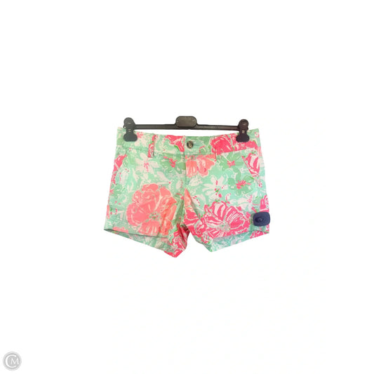 Shorts Designer By Lilly Pulitzer In Green & Pink, Size: 4