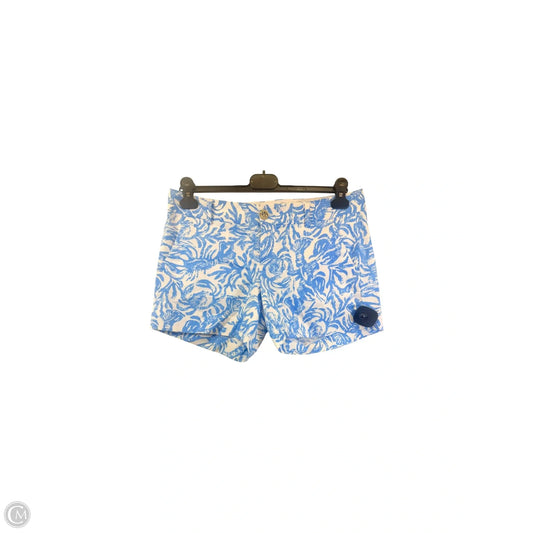 Shorts Designer By Lilly Pulitzer In Blue & White, Size: 4