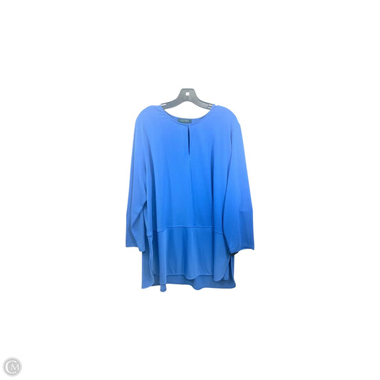 Top Long Sleeve By Lauren By Ralph Lauren In Blue, Size: 2x