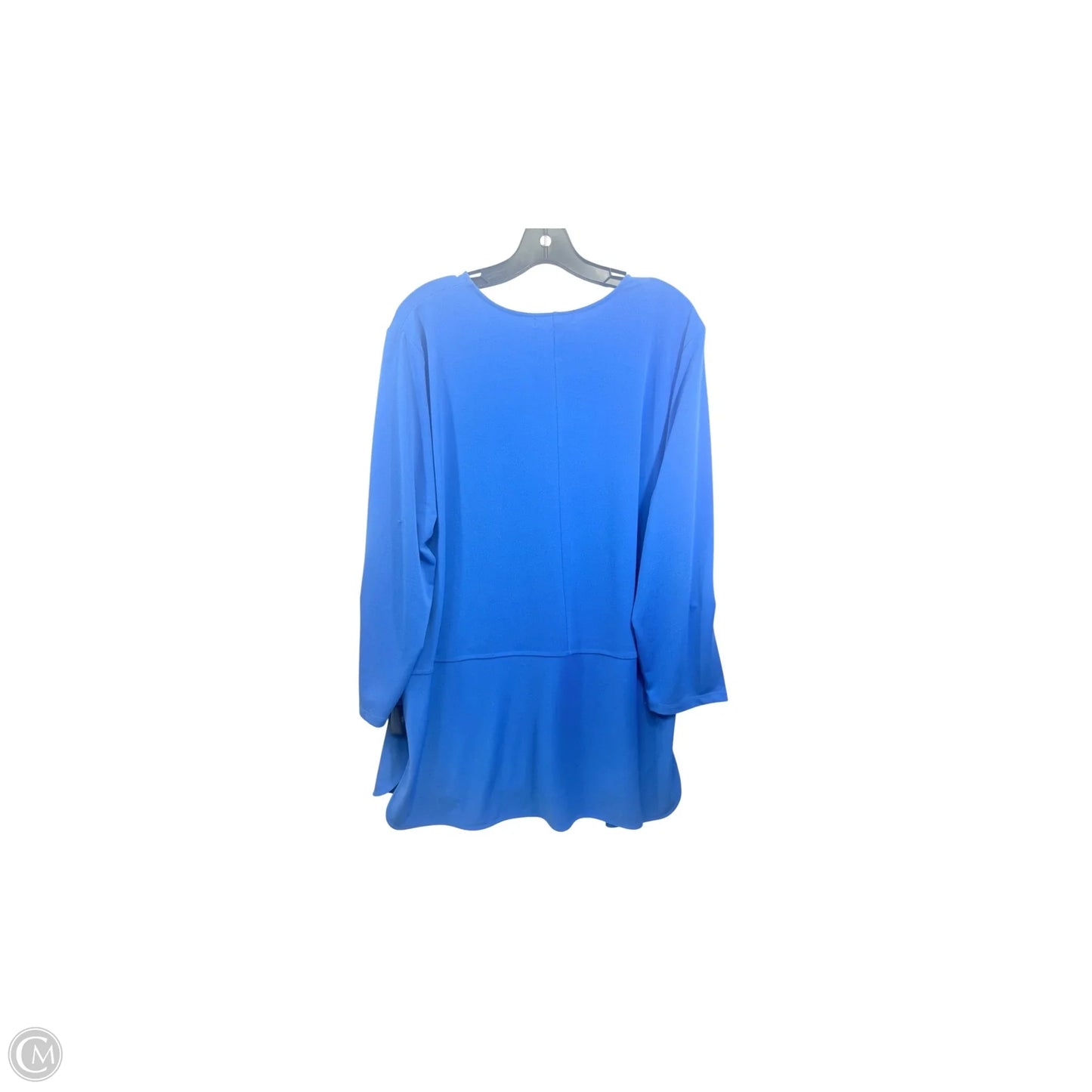 Top Long Sleeve By Lauren By Ralph Lauren In Blue, Size: 2x