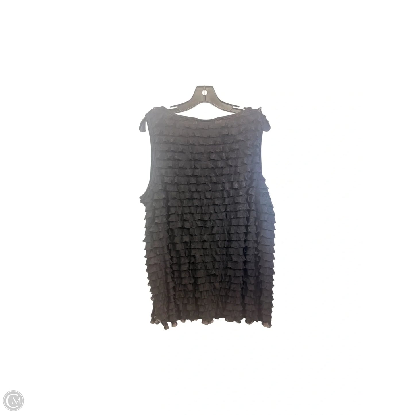 Top Sleeveless By Inc In Black, Size: 2x