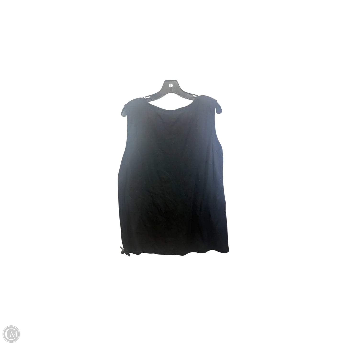 Top Sleeveless By Style And Company In Black & Gold, Size: 2x