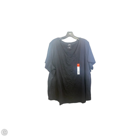 Top Short Sleeve Basic By Evri In Black, Size: 2x