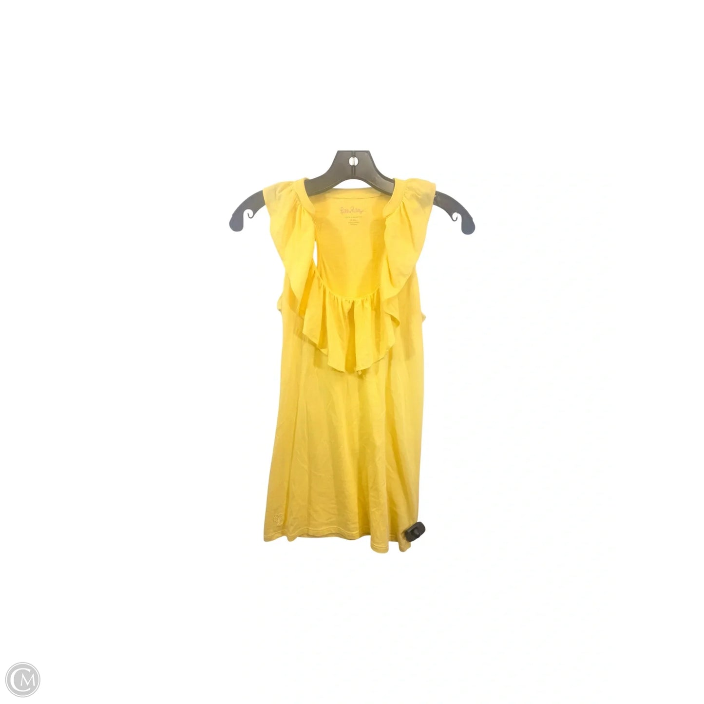 Top Sleeveless Designer By Lilly Pulitzer In Yellow, Size: Xs