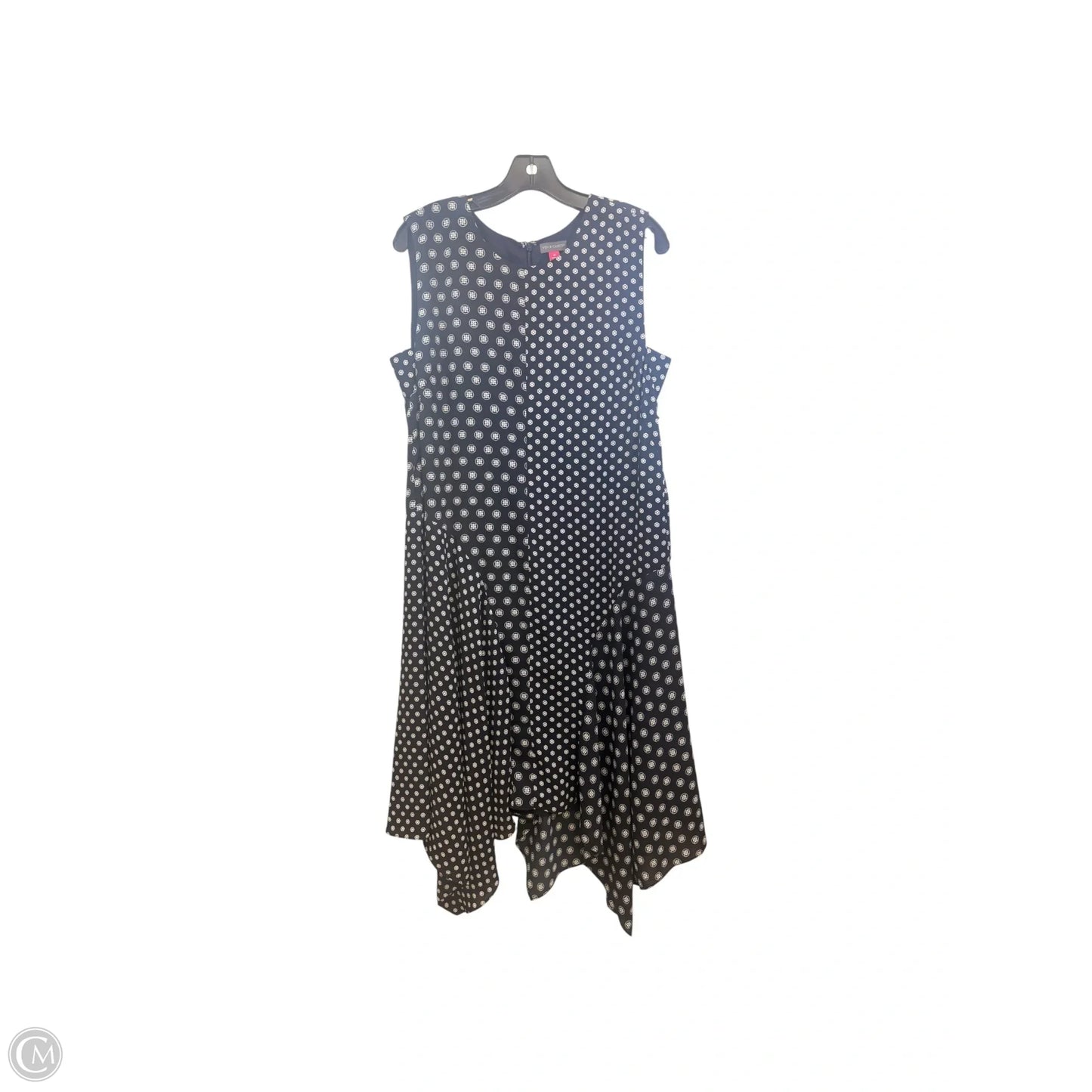 Dress Casual Maxi By Vince Camuto In Blue & White, Size: L