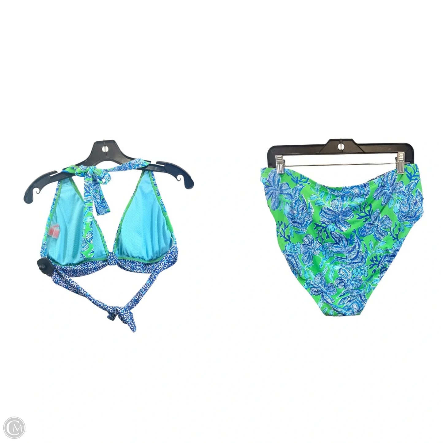 Swimsuit Designer By Lilly Pulitzer In Blue & Green, Size: 16