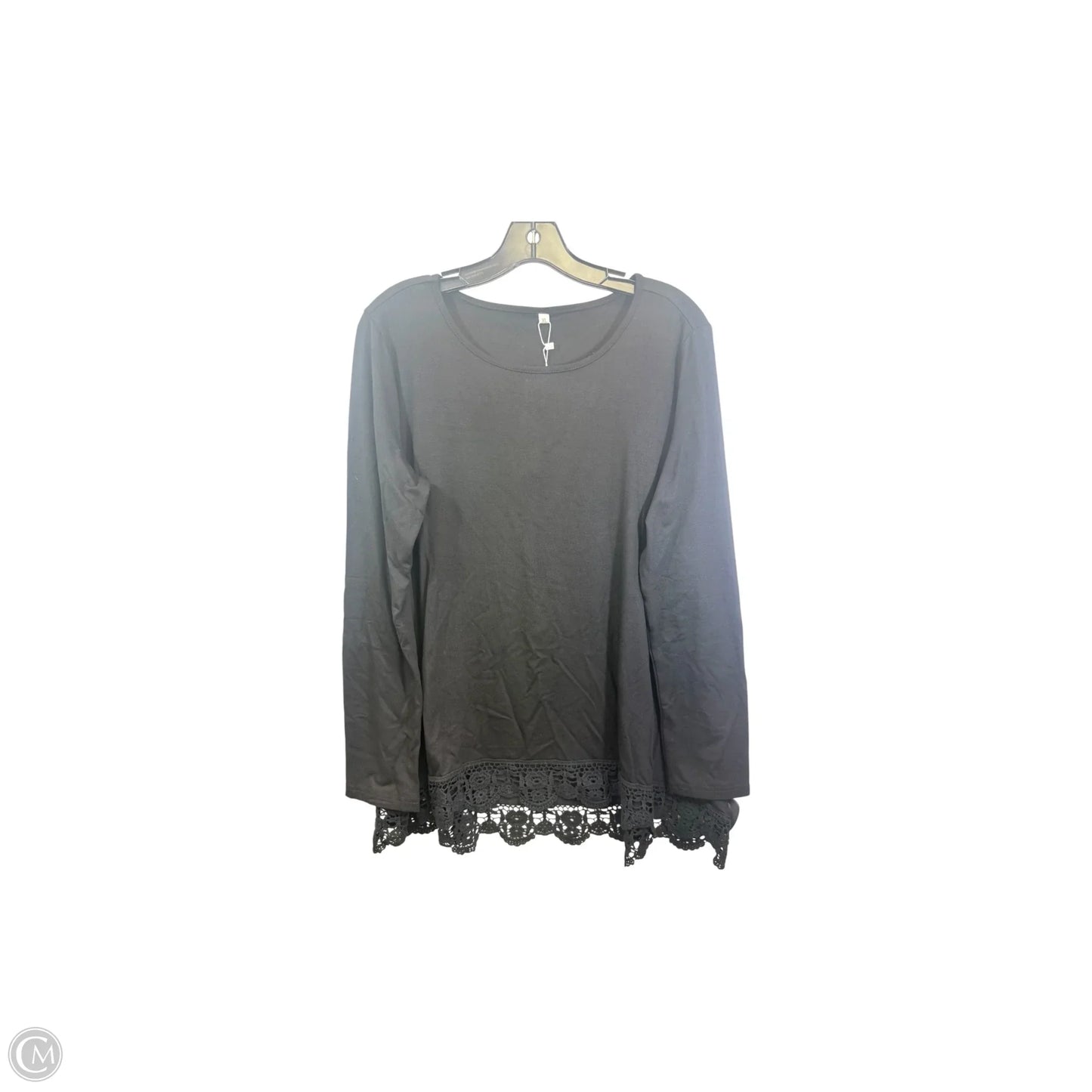 Tunic 3/4 Sleeve By JWD In Black, Size: Xl