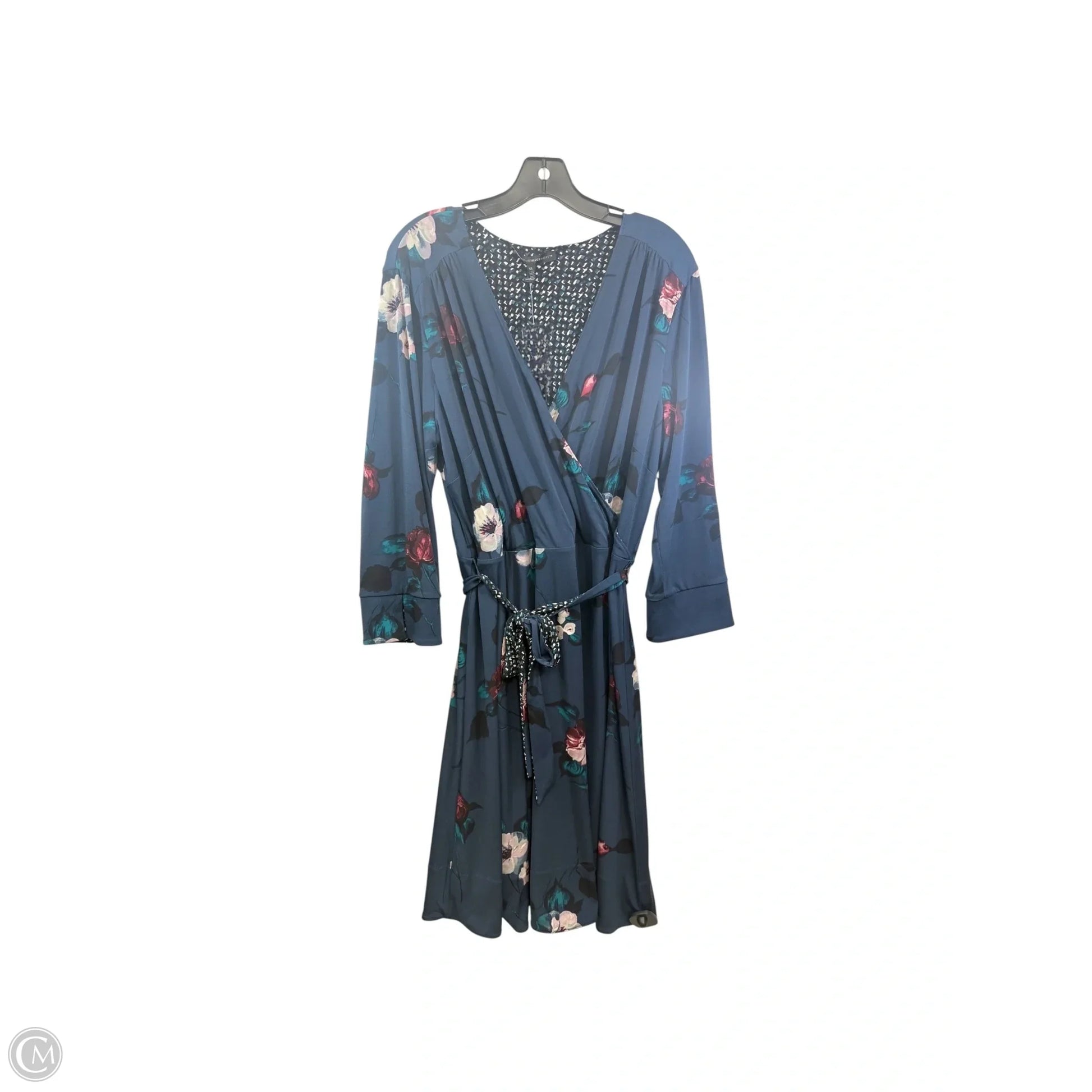 Dress Casual Midi By White House Black Market In Floral Print, Size: Xl