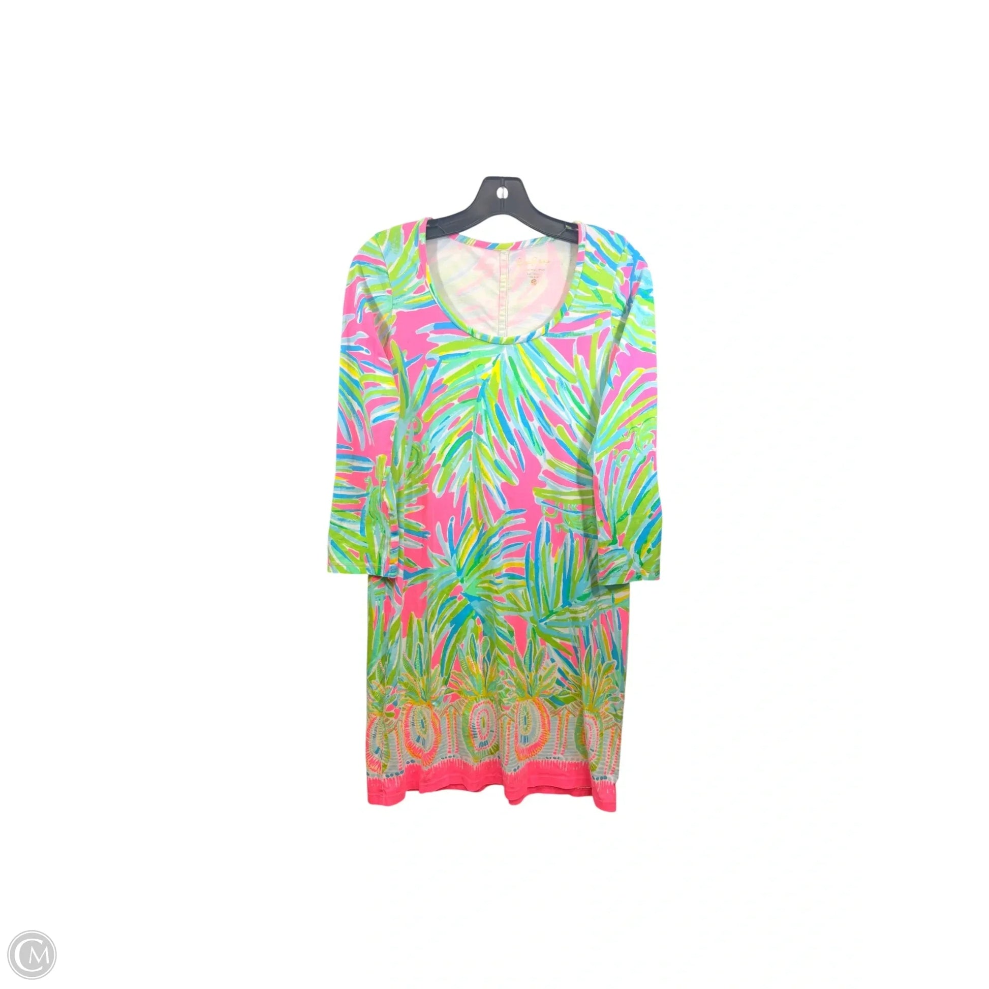 Dress Designer By Lilly Pulitzer In Green & Pink, Size: S