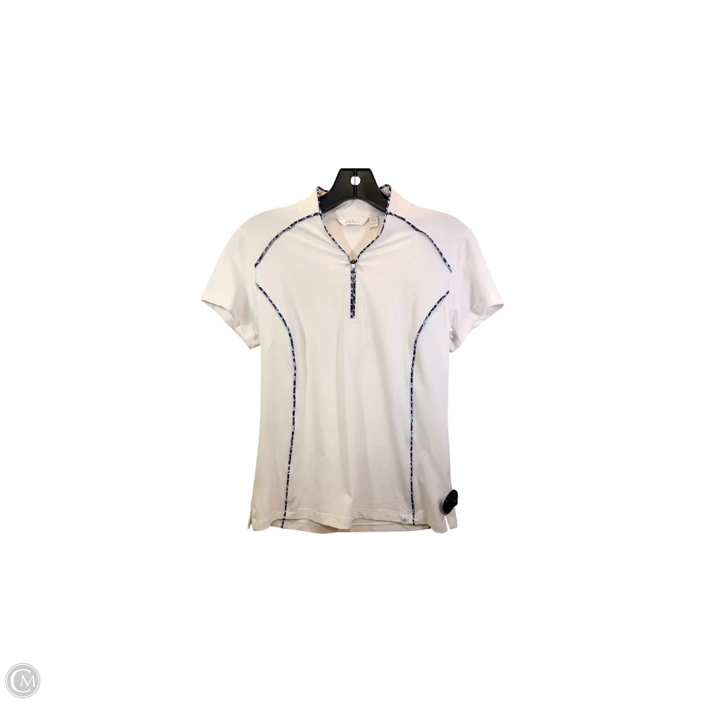 Athletic Top Short Sleeve By Lady Hagen In White, Size: Xs