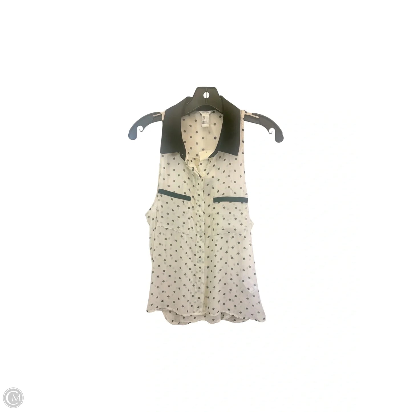 Top Long Sleeve By Forever 21 In Black & Tan, Size: M