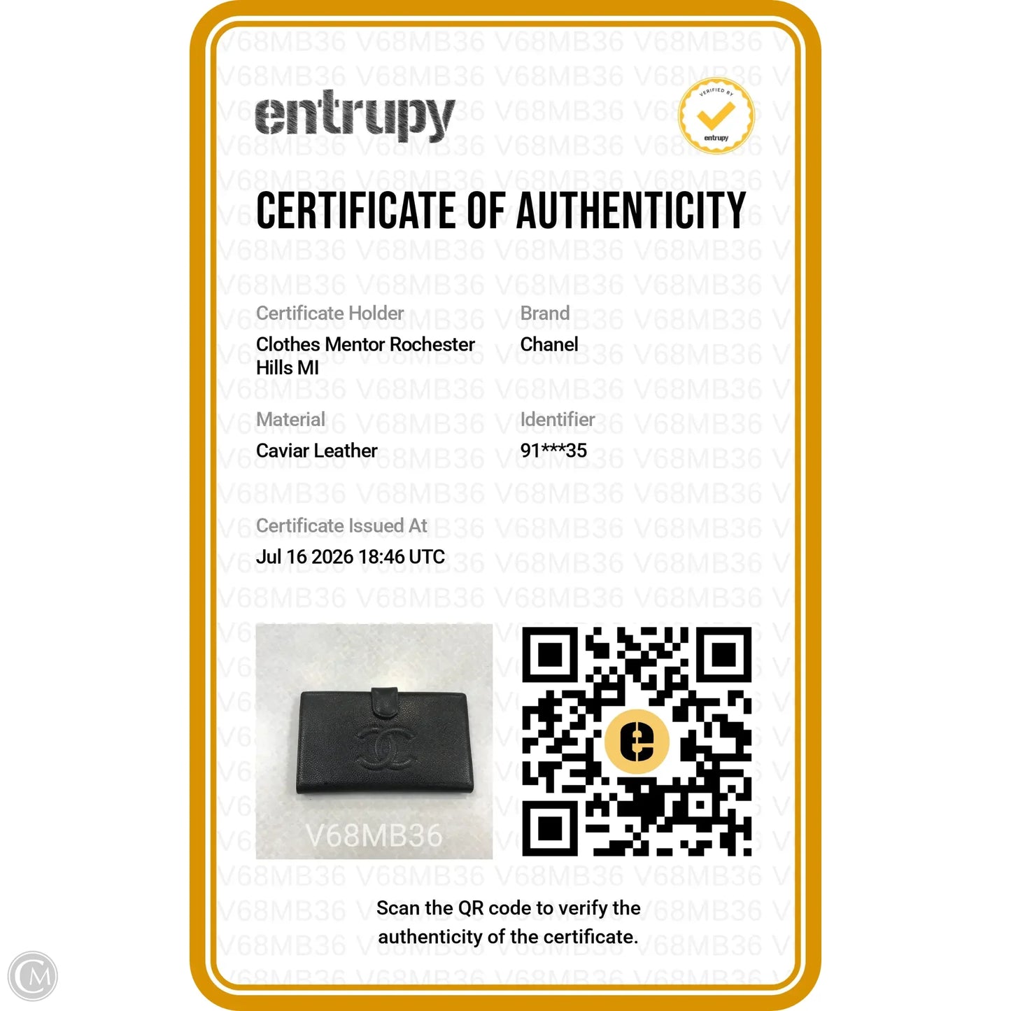 Wallet Luxury Designer By Chanel, Size: Medium