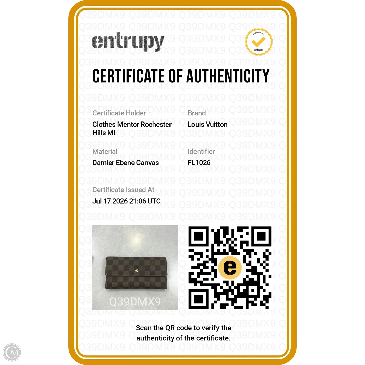 Wallet Luxury Designer By Louis Vuitton, Size: Medium