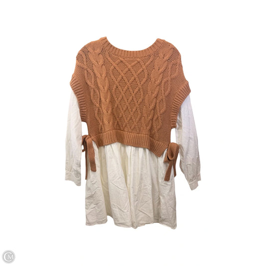 Dress Casual Maxi By Altard State In Brown & Cream, Size: M