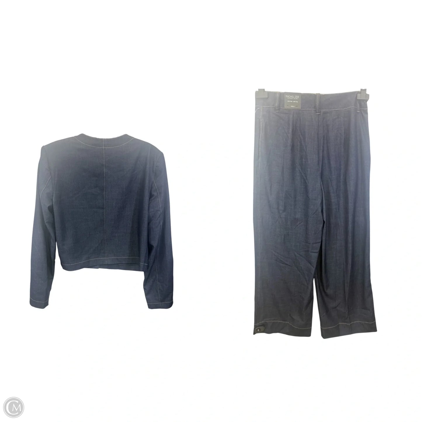 Pants Set 2pc By Rachel Zoe In Blue Denim, Size: S