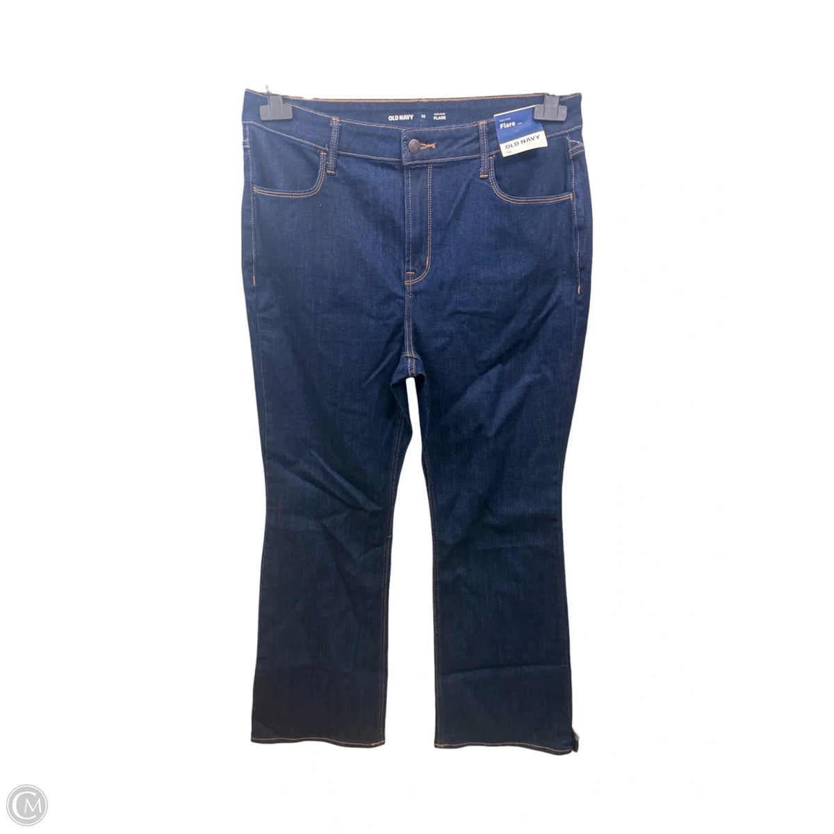 Jeans Flared By Old Navy In Blue Denim, Size: 14