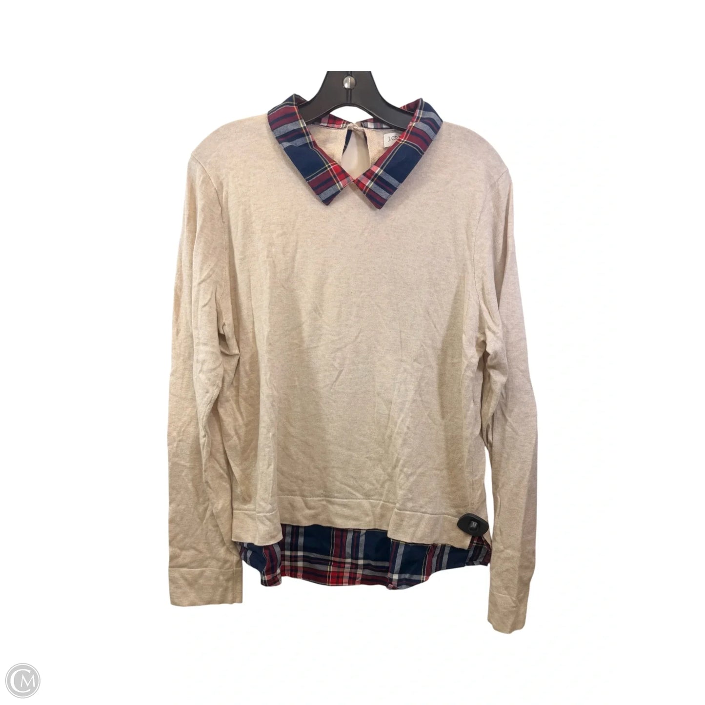 Top Long Sleeve By J. Crew In Tan, Size: L