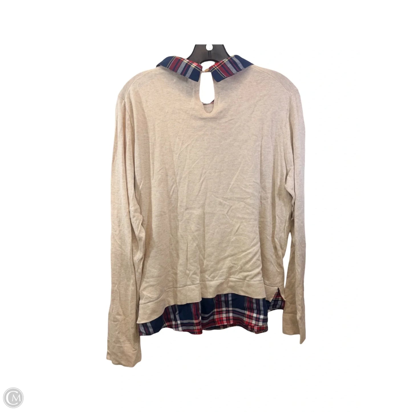 Top Long Sleeve By J. Crew In Tan, Size: L