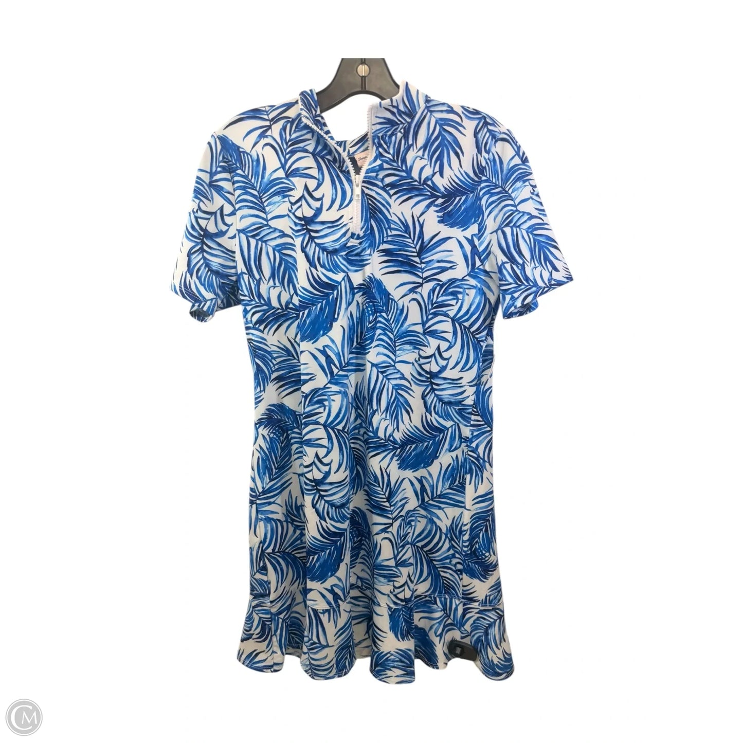 Athletic Dress By Tommy Bahama In Blue & White, Size: M