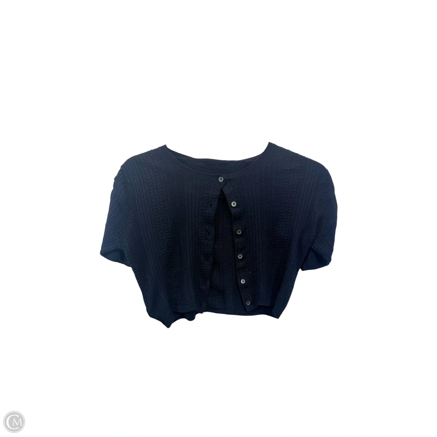Sweater Cardigan Luxury Designer By Miu Miu In Navy, Size: Xs